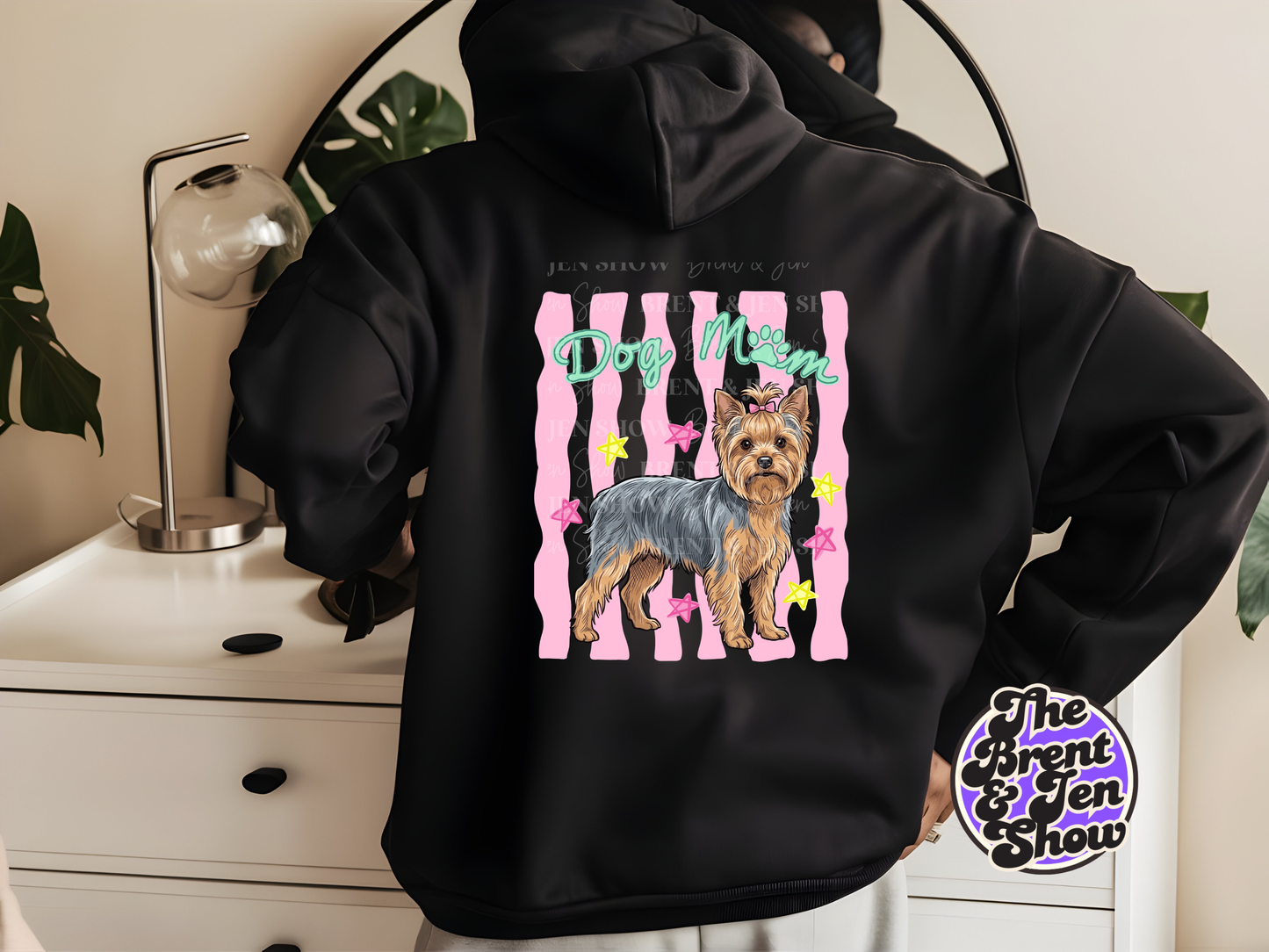 Dog Mom Yorkie DTF Transfer, Ready-to-Press Sublimation Design