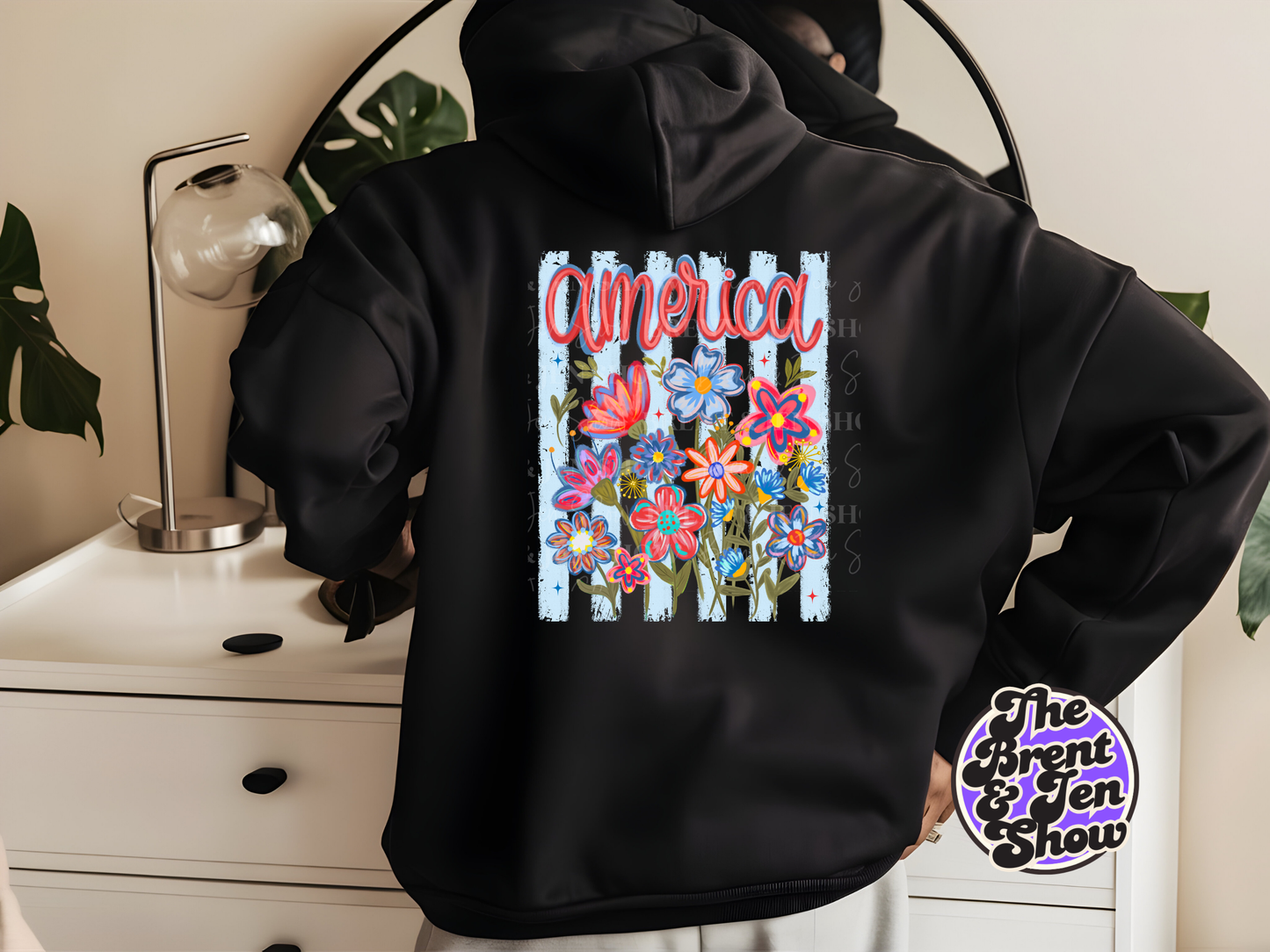 America Floral Transfer DTF/Sublimation
