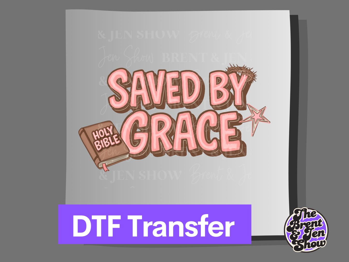 Saved By Grace DTF/Sublimation Transfer