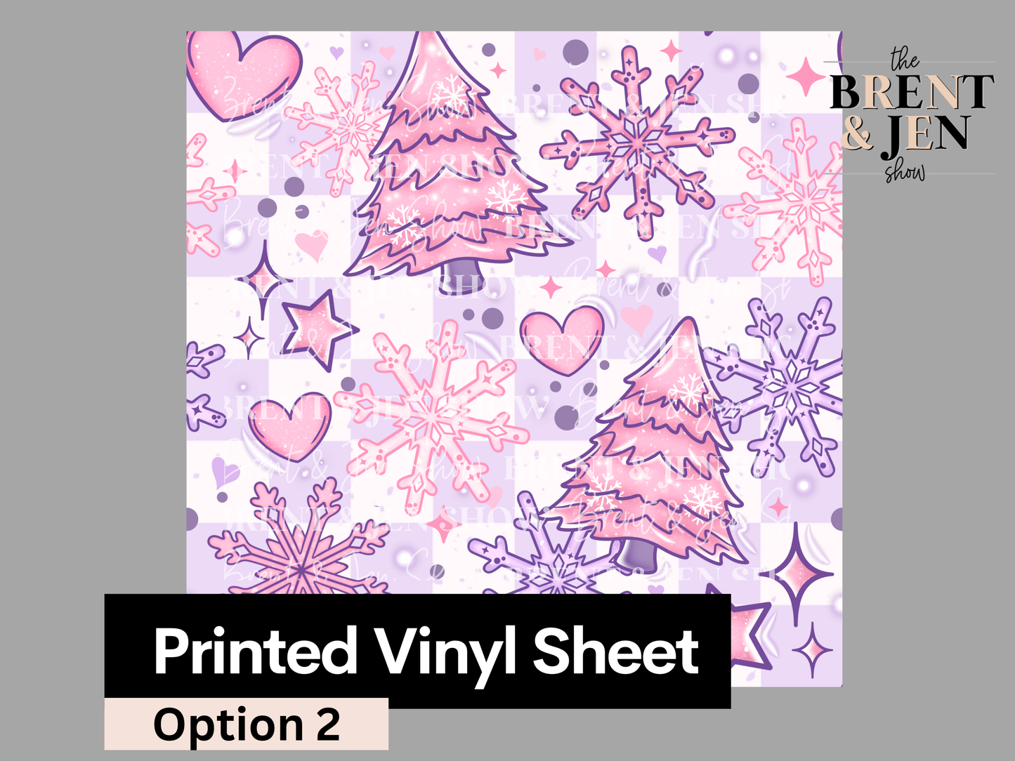 Pastel Winter Seamless Vinyl Pattern