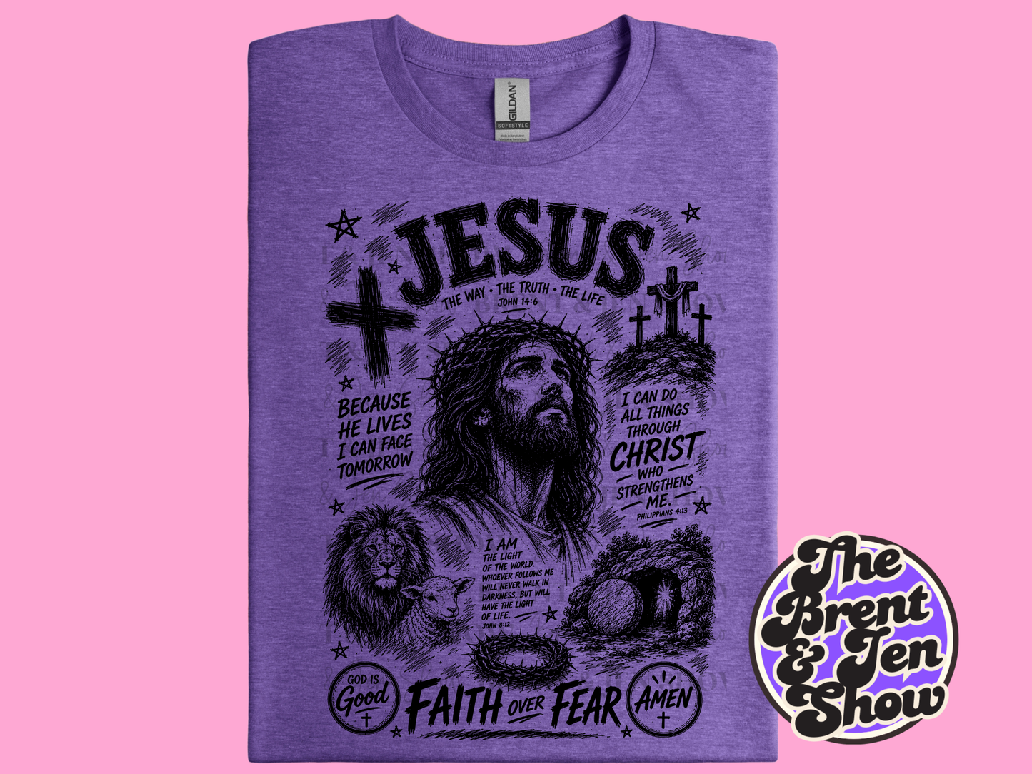 Jesus Collage T-Shirt