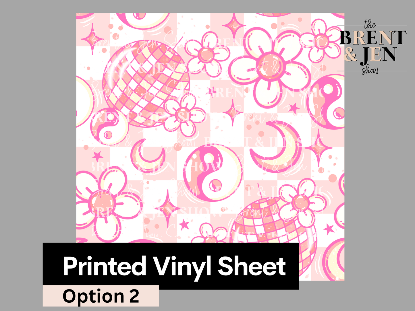 Disco Floral, Printed Patterned Vinyl