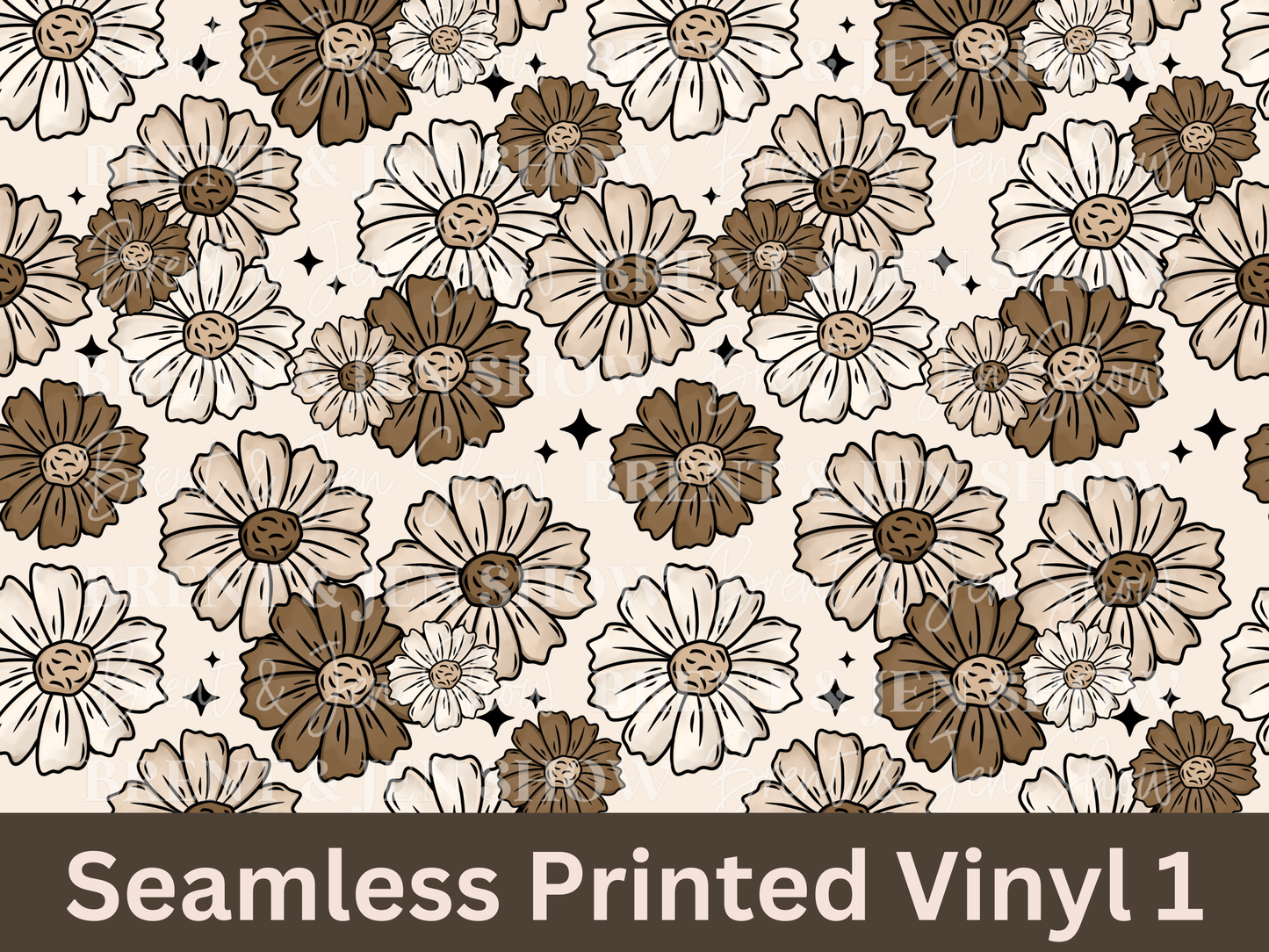 Mama Florals Seamless Vinyl Pattern