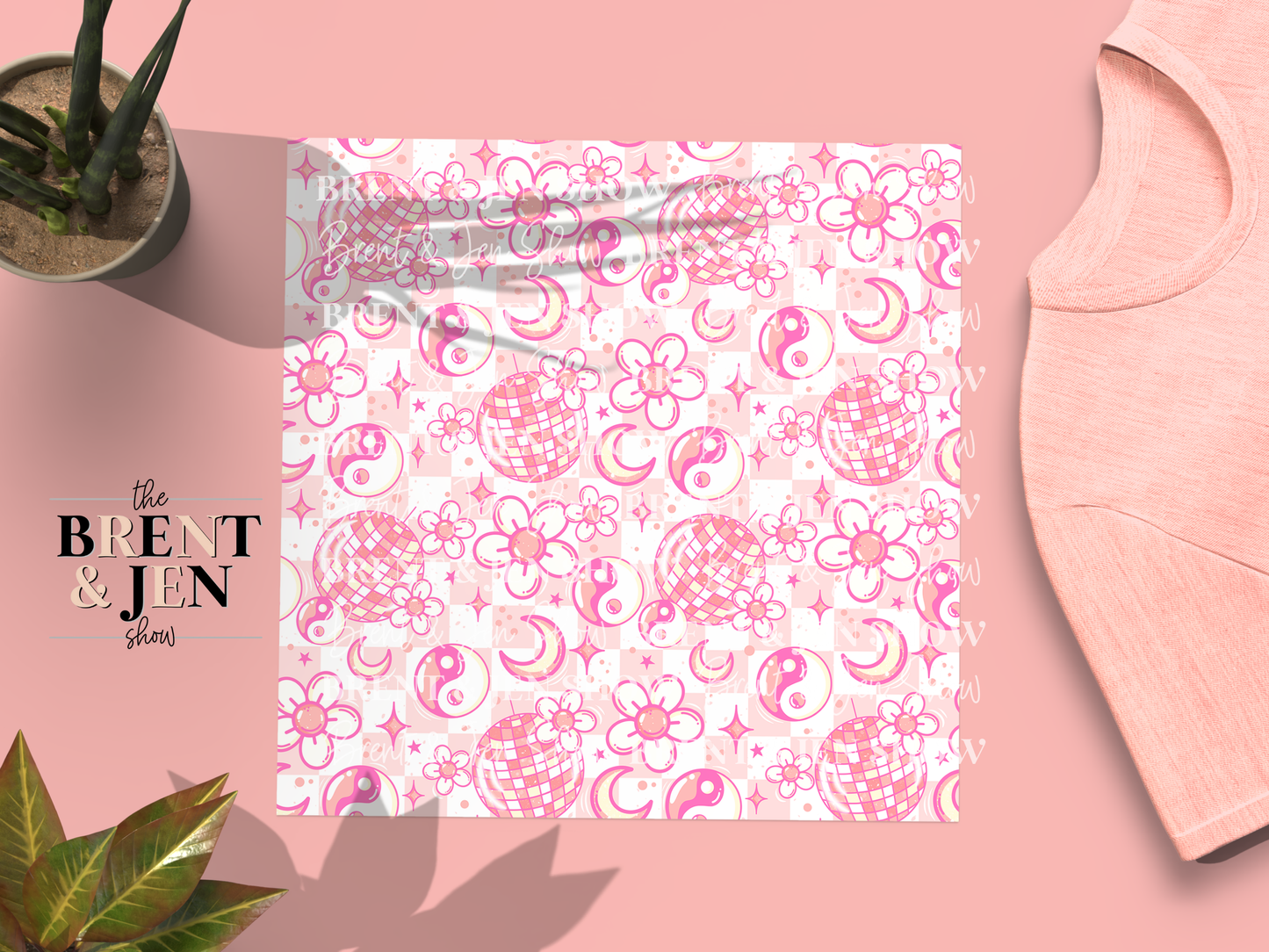 Disco Floral, Printed Patterned Vinyl