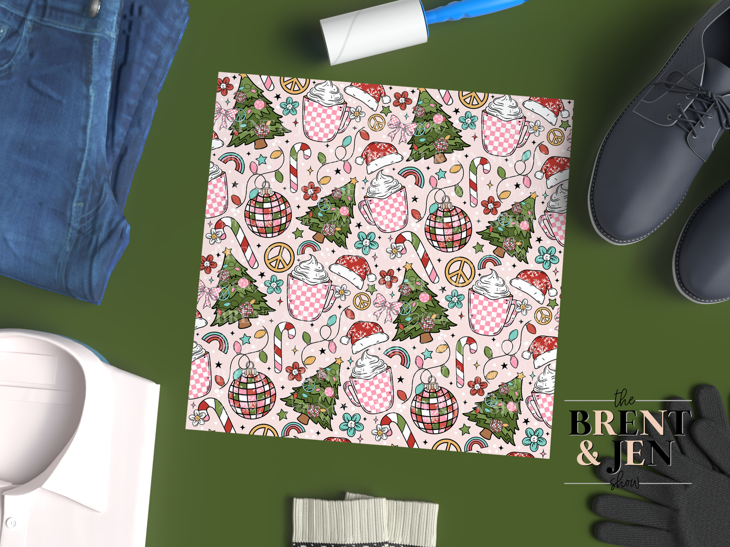 Very Merry Seamless Vinyl Pattern