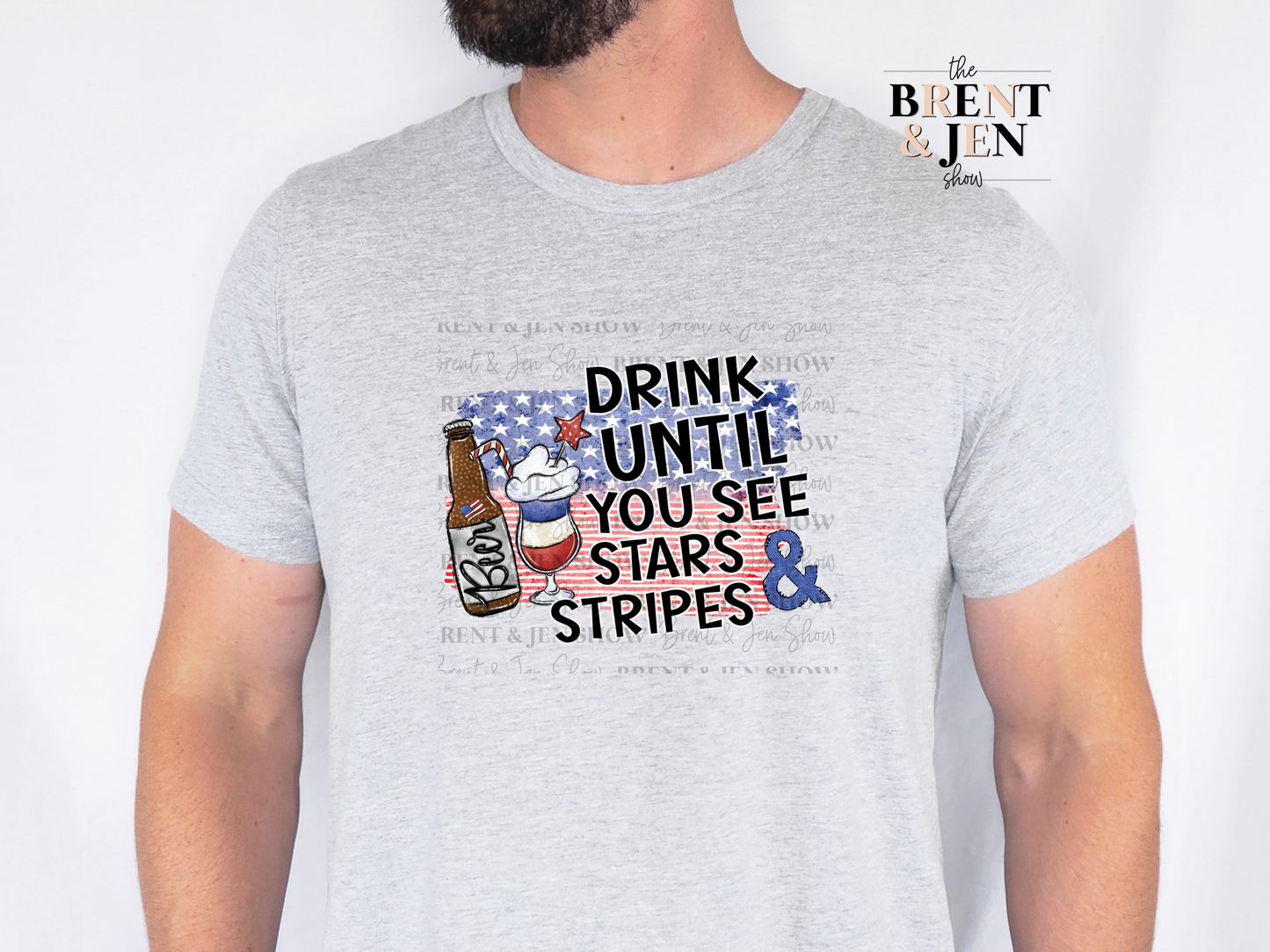 Drink Until You See Stars and Stripes T-Shirt