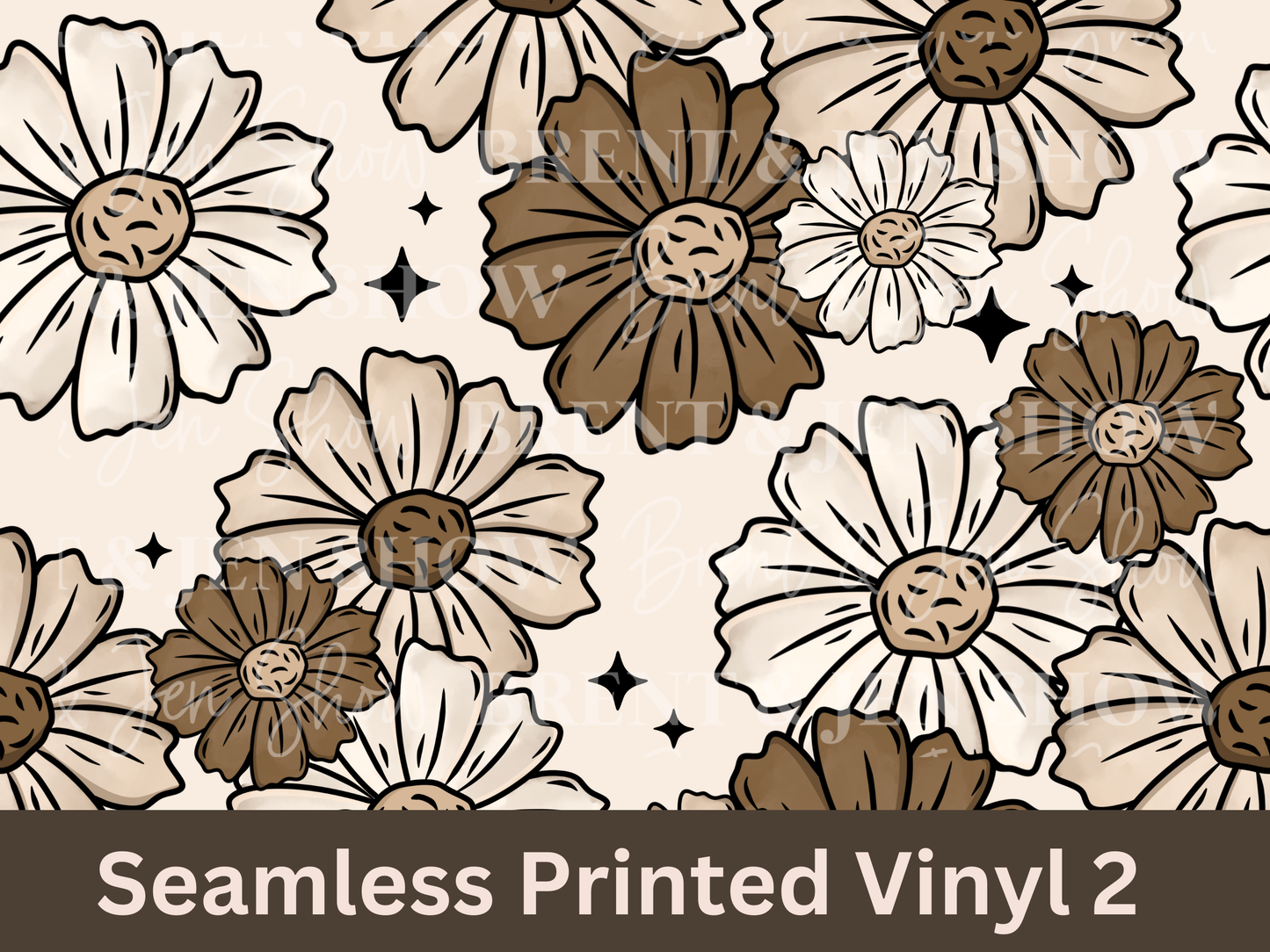 Mama Florals Seamless Vinyl Pattern