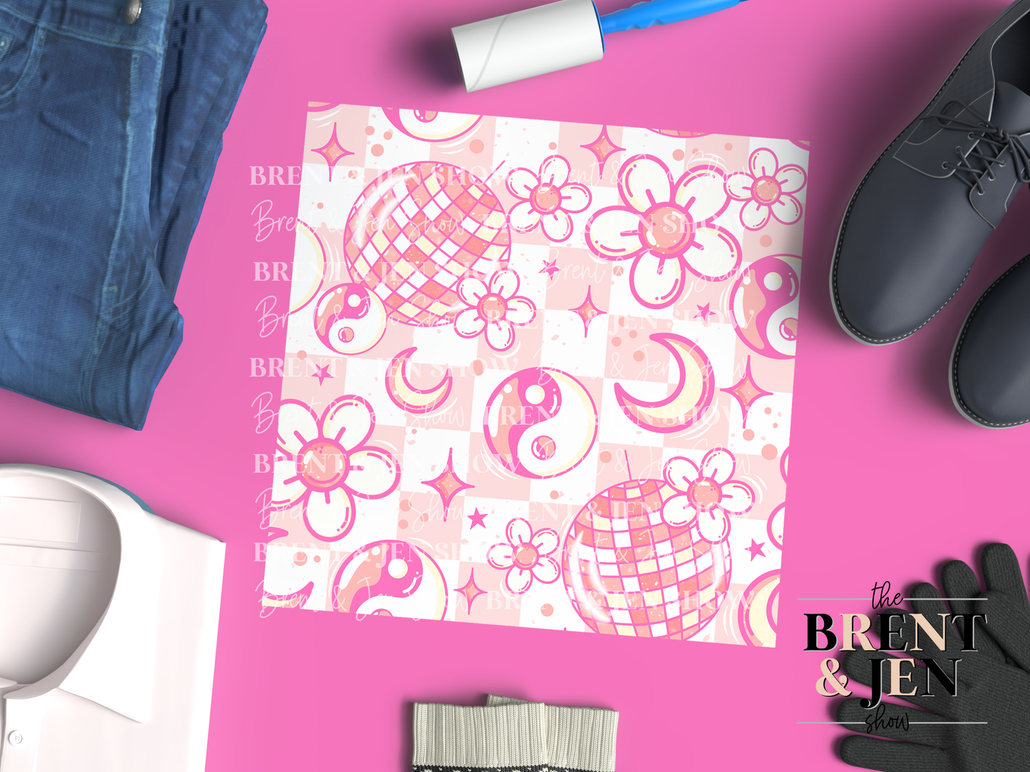 Disco Floral, Printed Patterned Vinyl