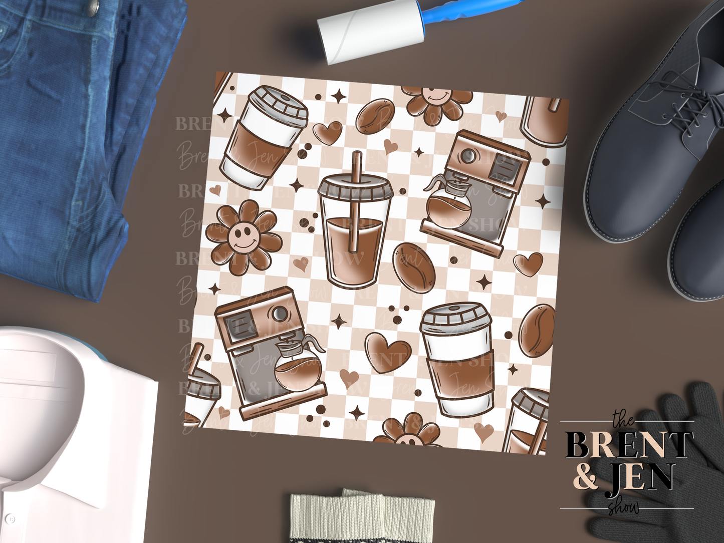 Coffee Kind of Day, Printed Patterned Vinyl