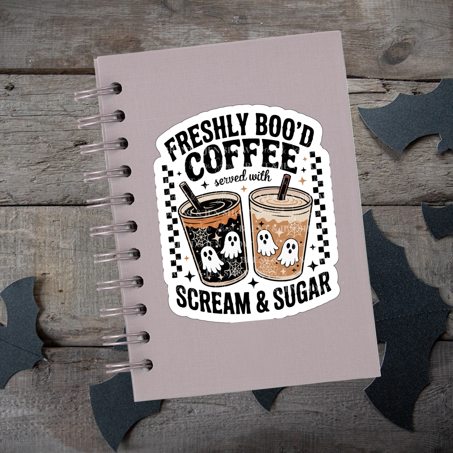 Freshly Boo'd Coffee Sticker or Car Decal
