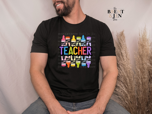 Teacher Crayons T-Shirt