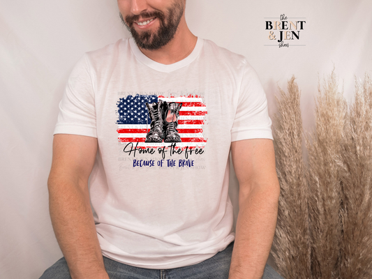 Home of the Free Because of the Brave T-Shirt