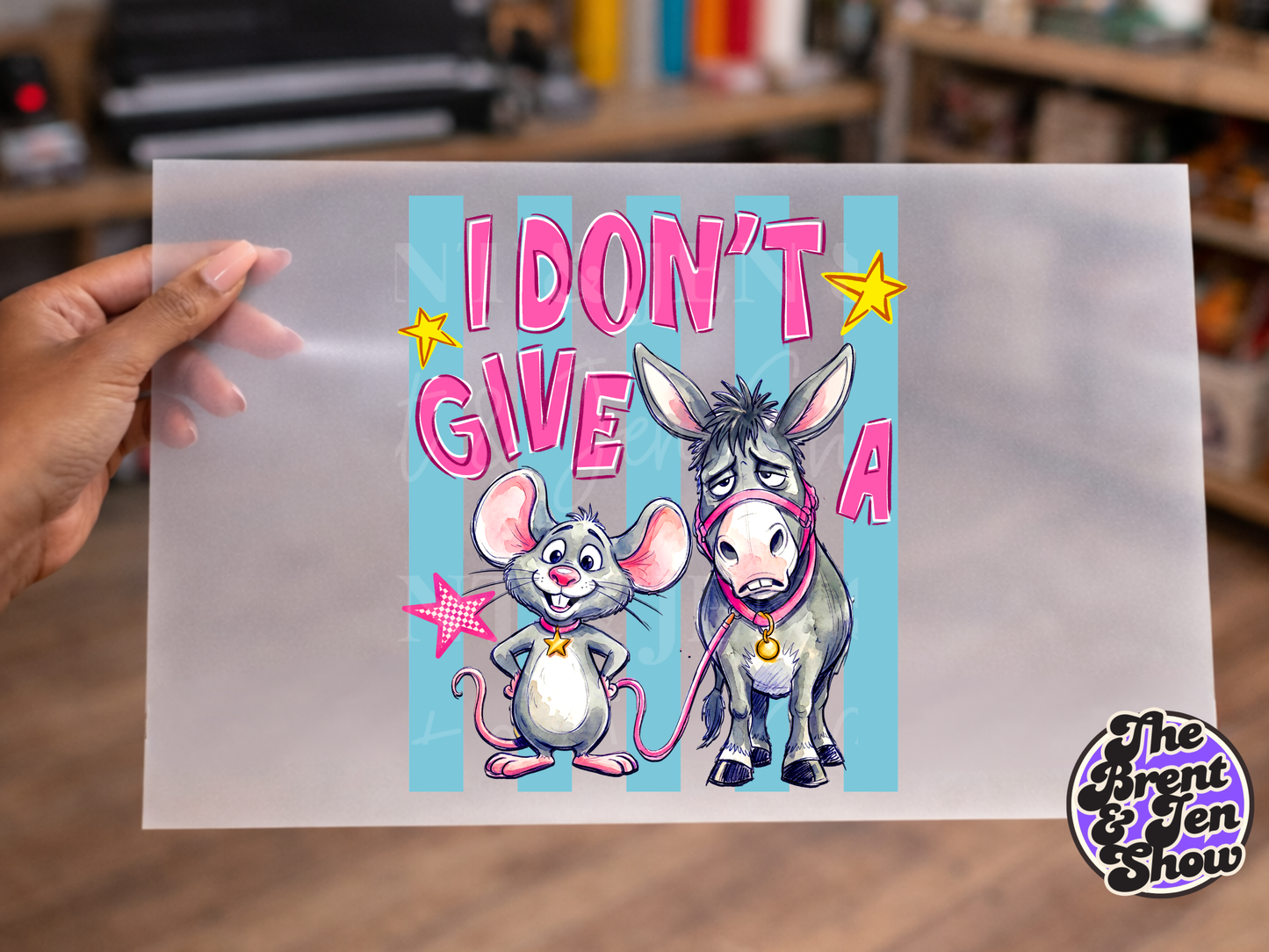 I Don't Give A Rats Ass Transfer DTF/Sublimation