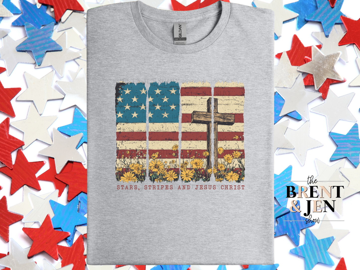 Stars Stripes & Jesus Christ Tee