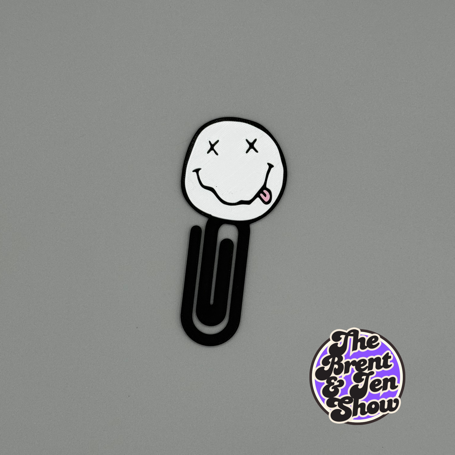 3D Printed Paperclip/Bookmark Nirvana Smiley