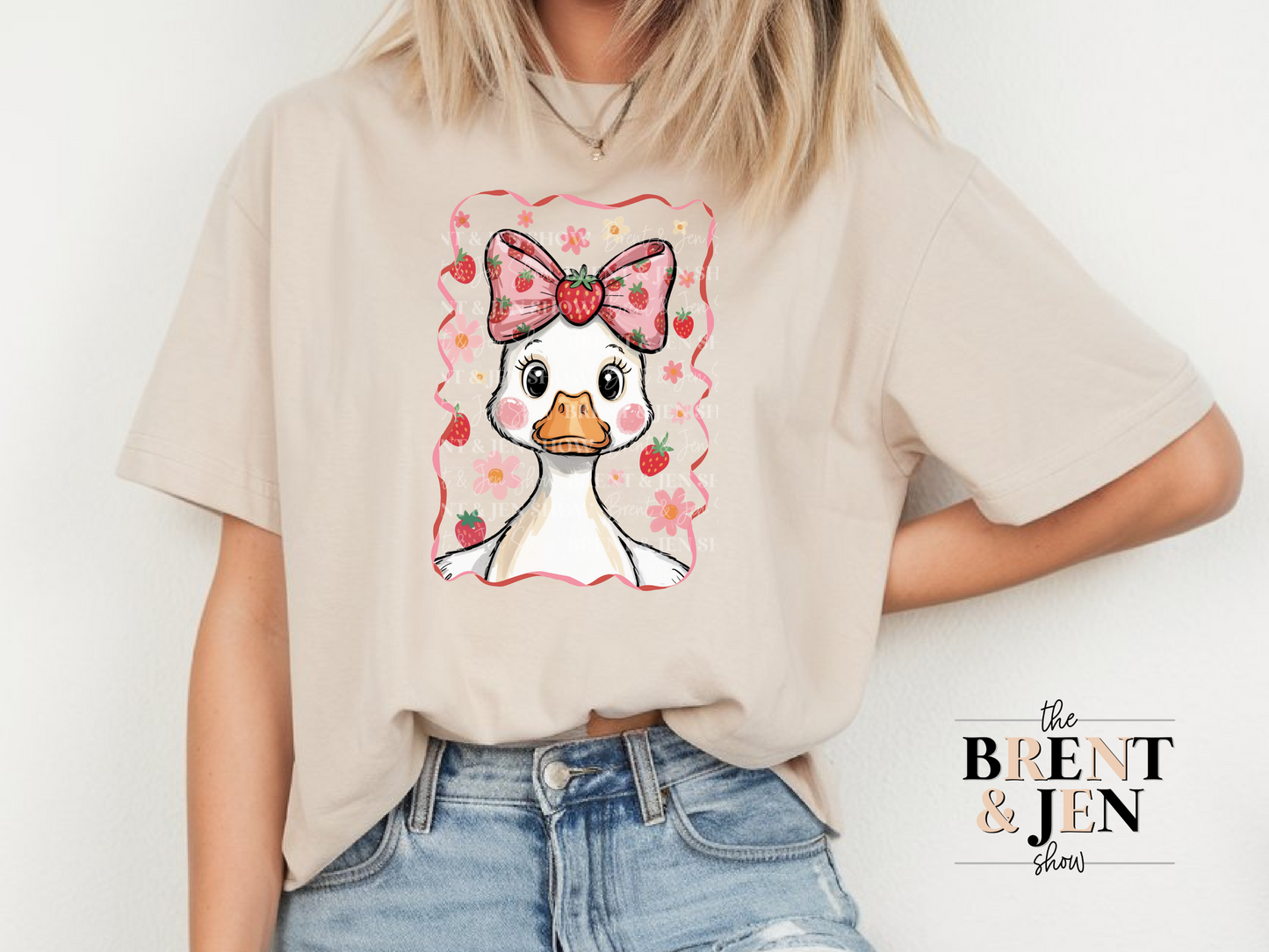 Cute Strawberry Goose T Shirt