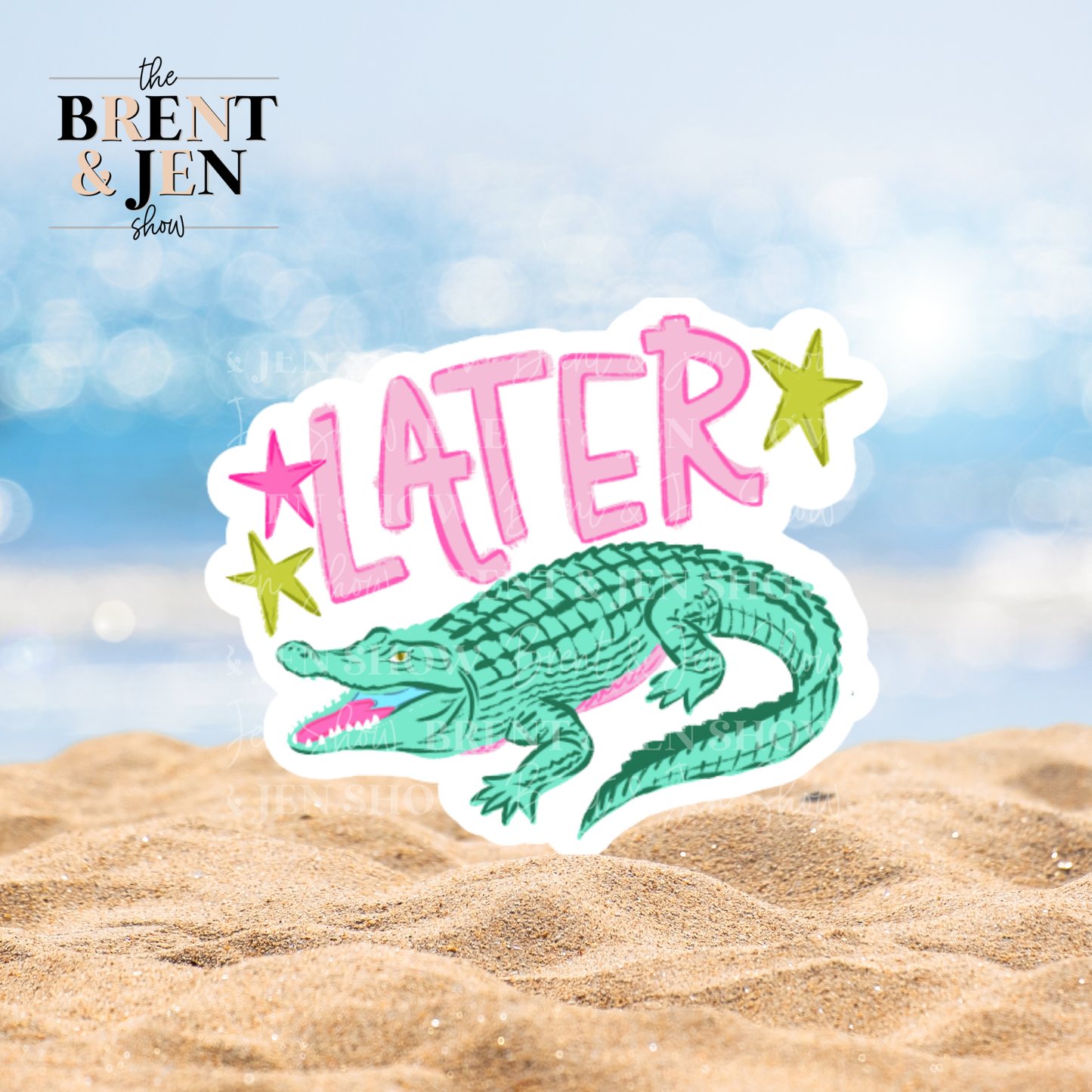 Later Alligator Vinyl Sticker