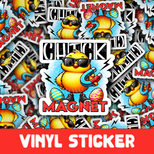 Chick Magnet Sticker