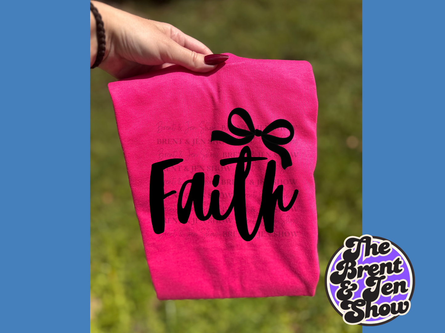 Faith Ribbon Graphic T Shirt