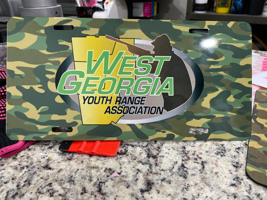 Copy of West Georgia Youth Range Association License Plate