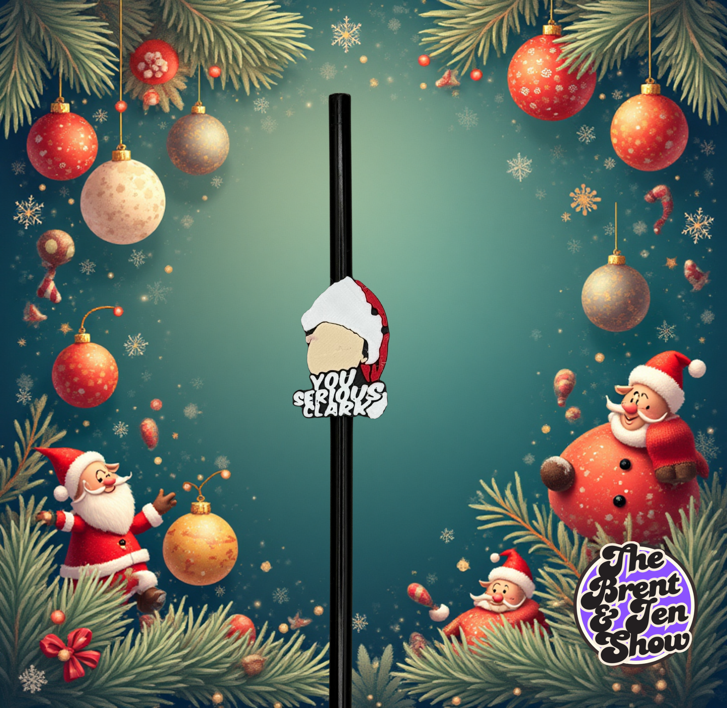 You Serious Clark? Straw Topper | 3D Printed PLA Drink Accessory