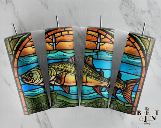 Stained Glass Fish Tumbler