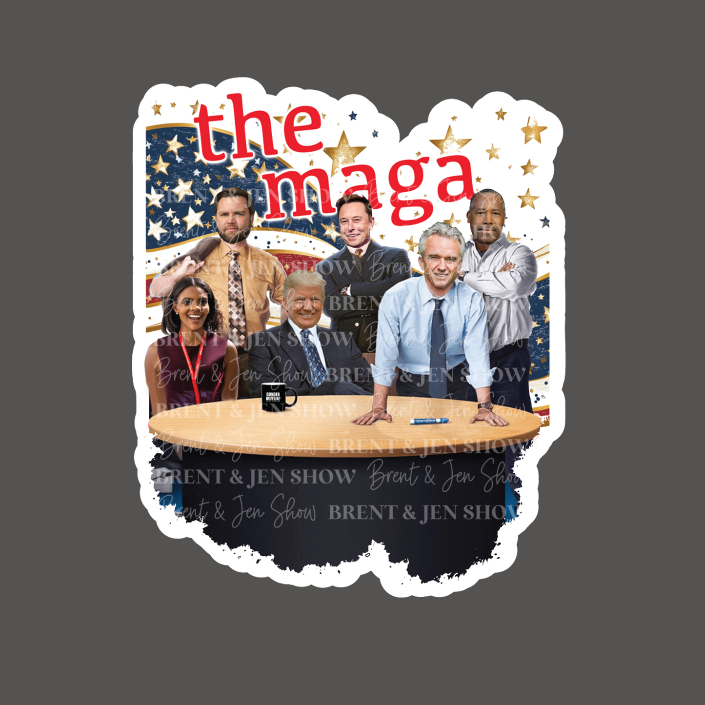 The Maga,Trump Sticker