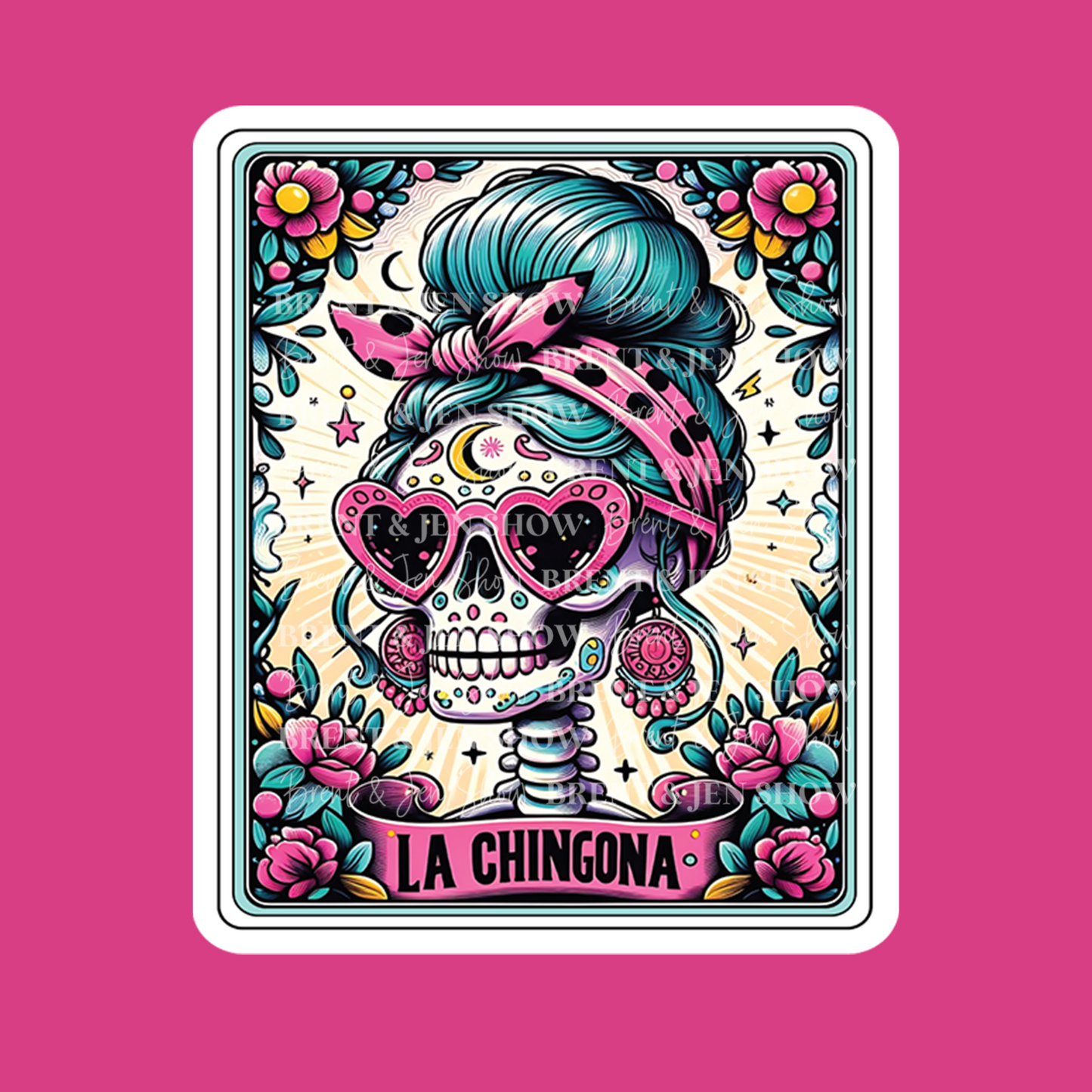 La Chingona Tarot Card Sticker