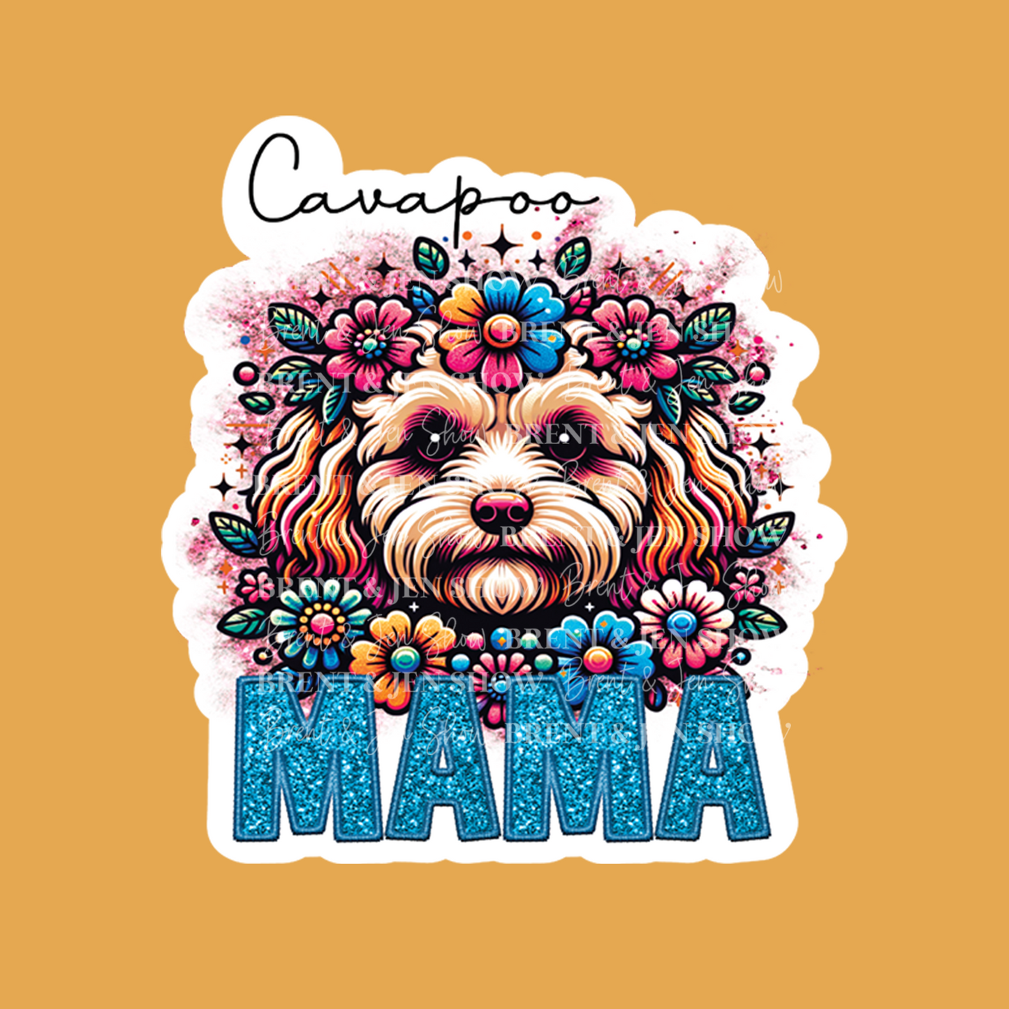 Cavapoo Mama Sticker