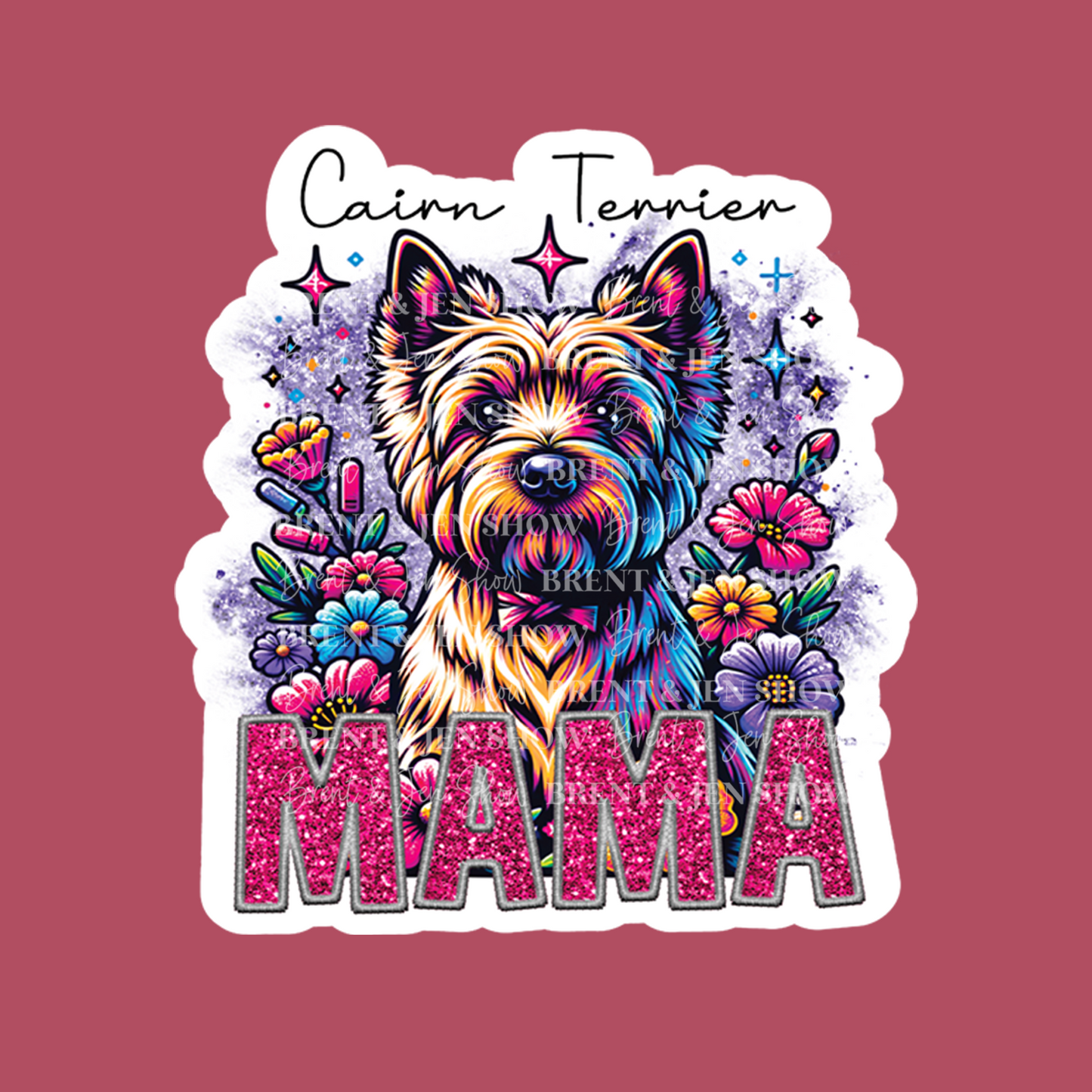 Cairn Terrier Mama Sticker