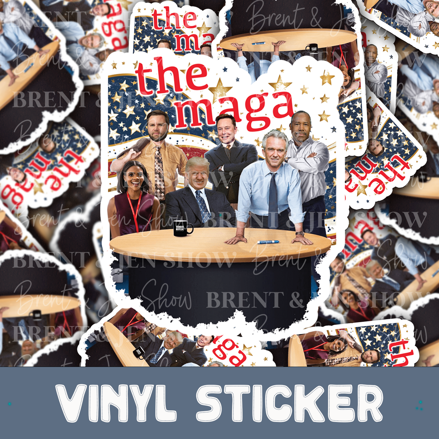 The Maga,Trump Sticker