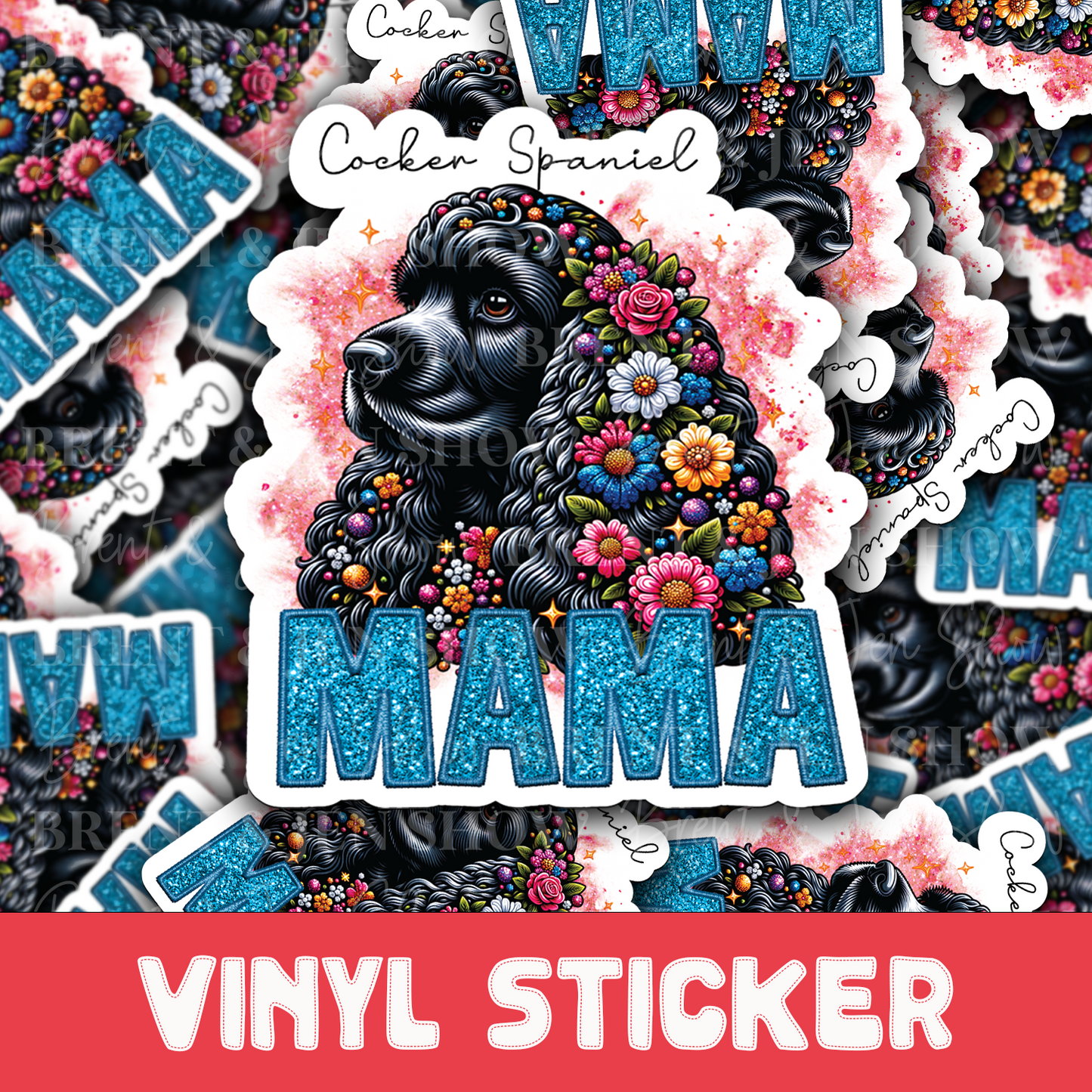 Cocker Spaniel Mama Sticker