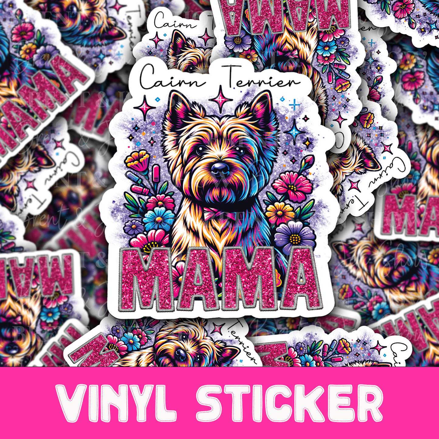 Cairn Terrier Mama Sticker