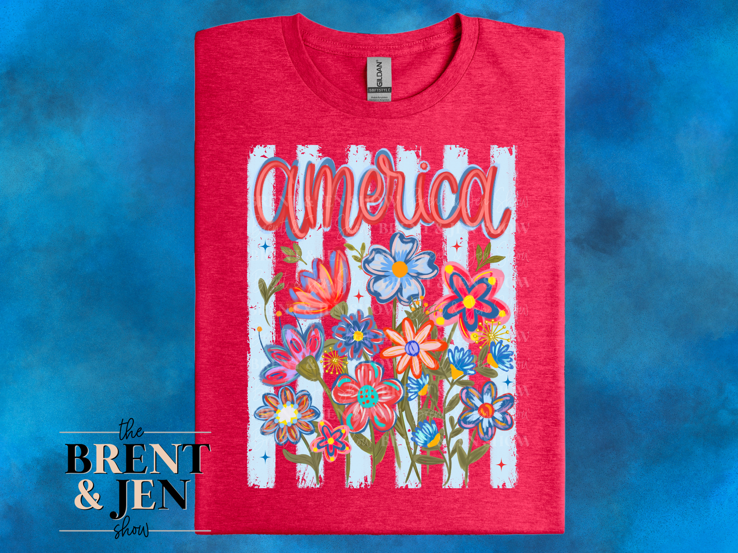 America Floral T-Shirt