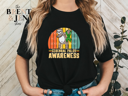 Cerebral Palsy Awareness Sloth T-Shirt