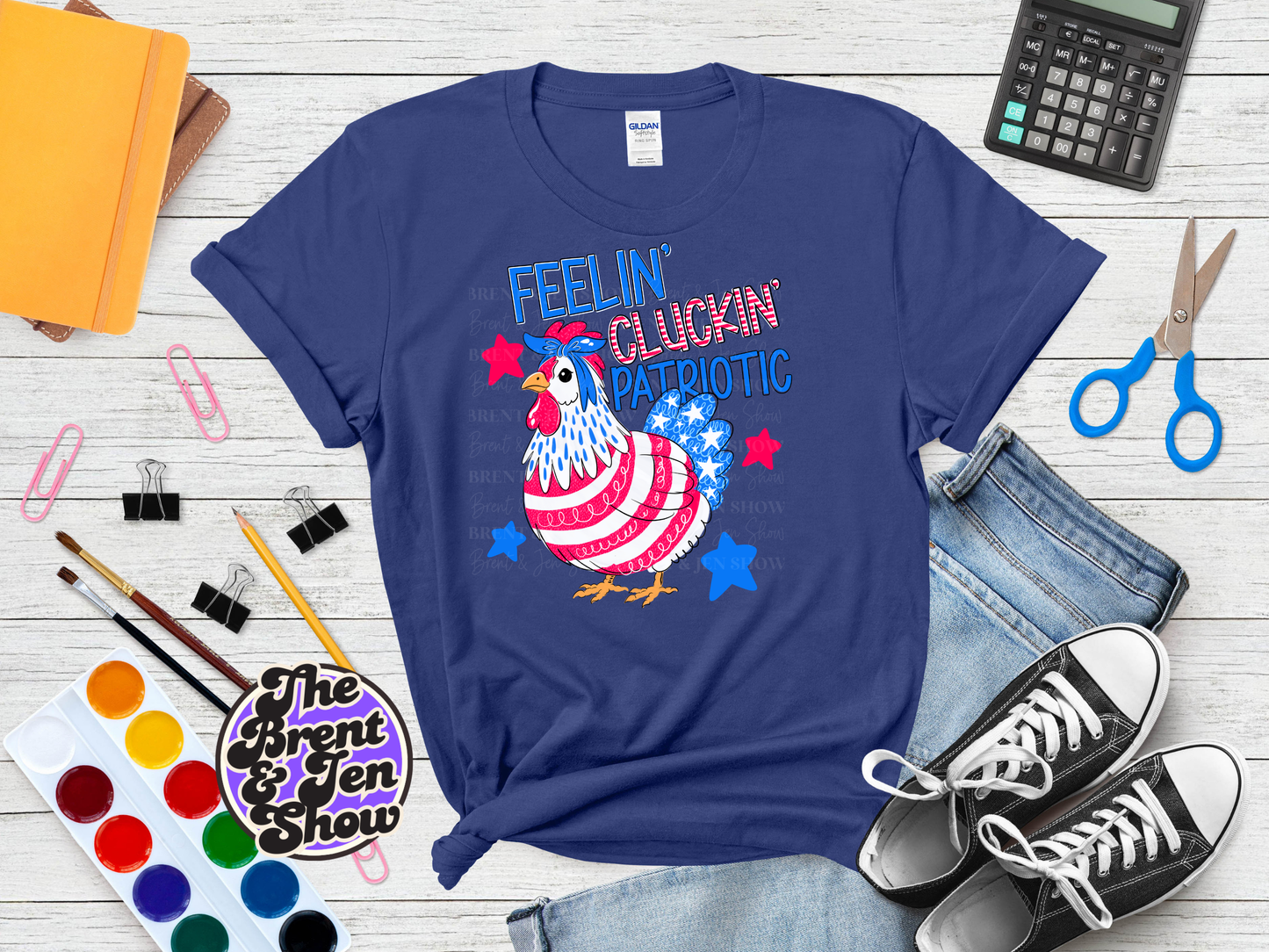 Feelin Cluckin Patriotic T-Shirt