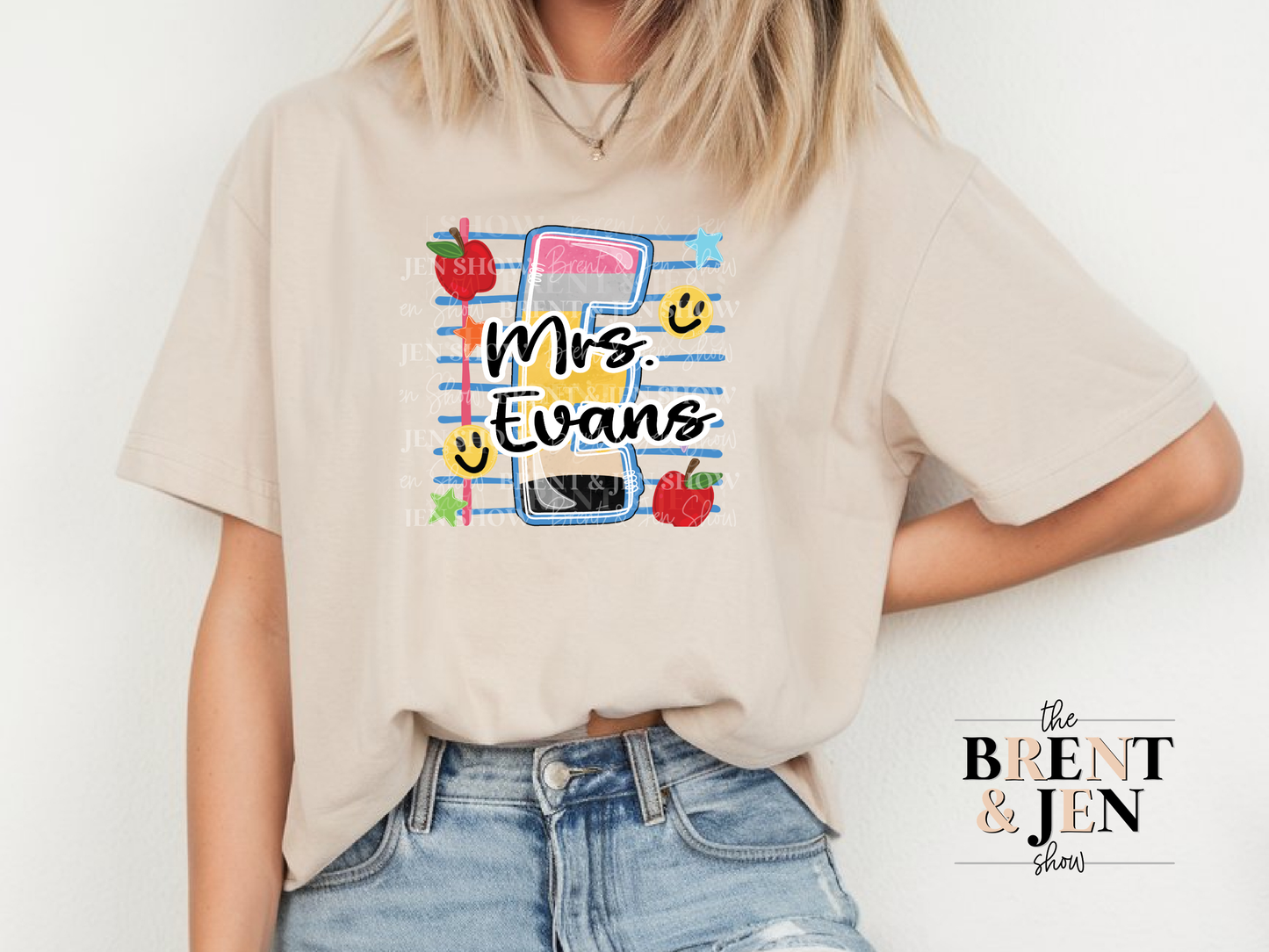 Personalized Alphabet Custom Name Shirt
