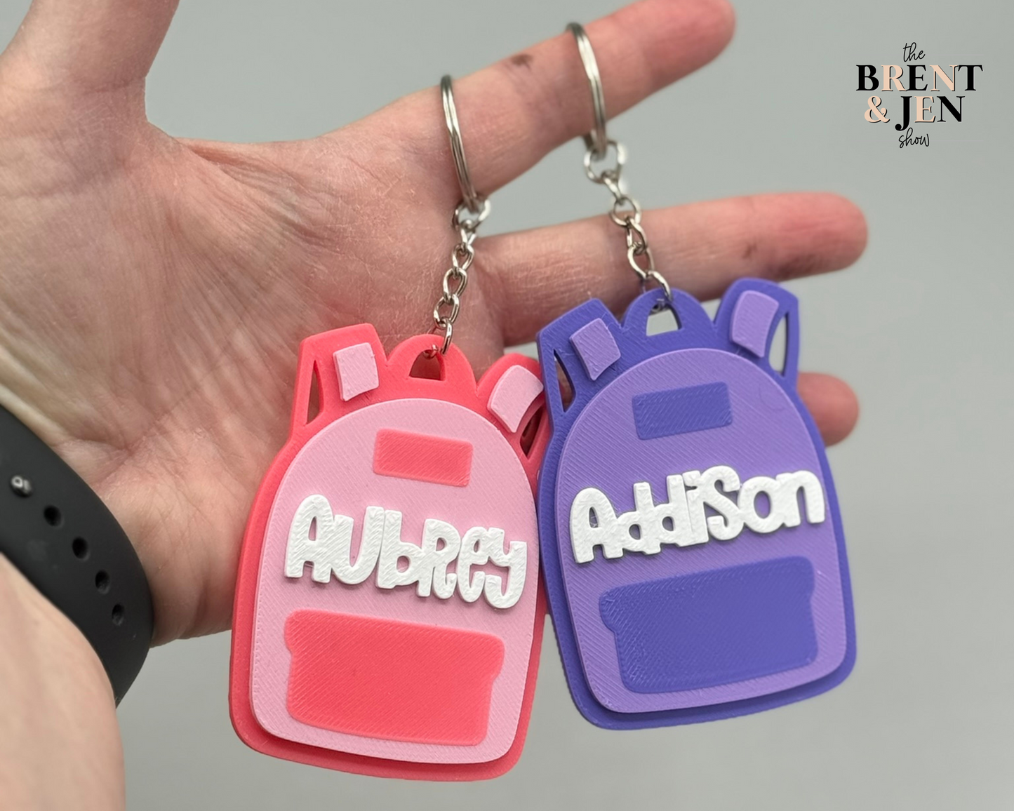Backpack 3D Printed Keychain/Bookbag Charm
