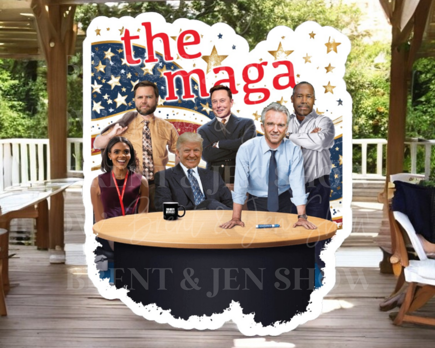 The Maga,Trump Sticker