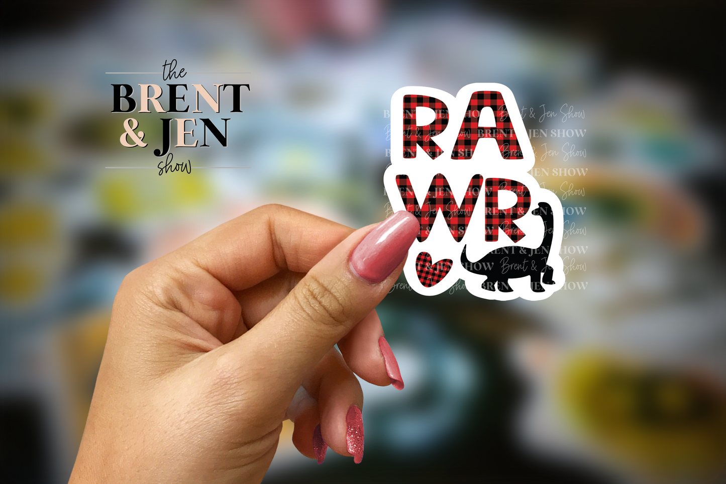 RAWR Dinosaur, Sticker