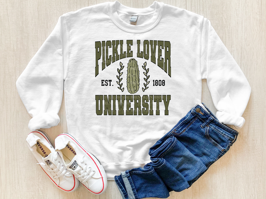 Pickle Lover University Sweatshirt