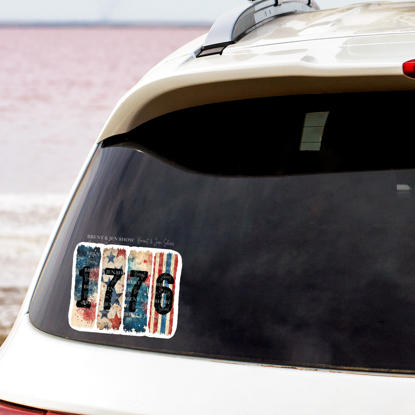 1776, Sticker or Car Decal