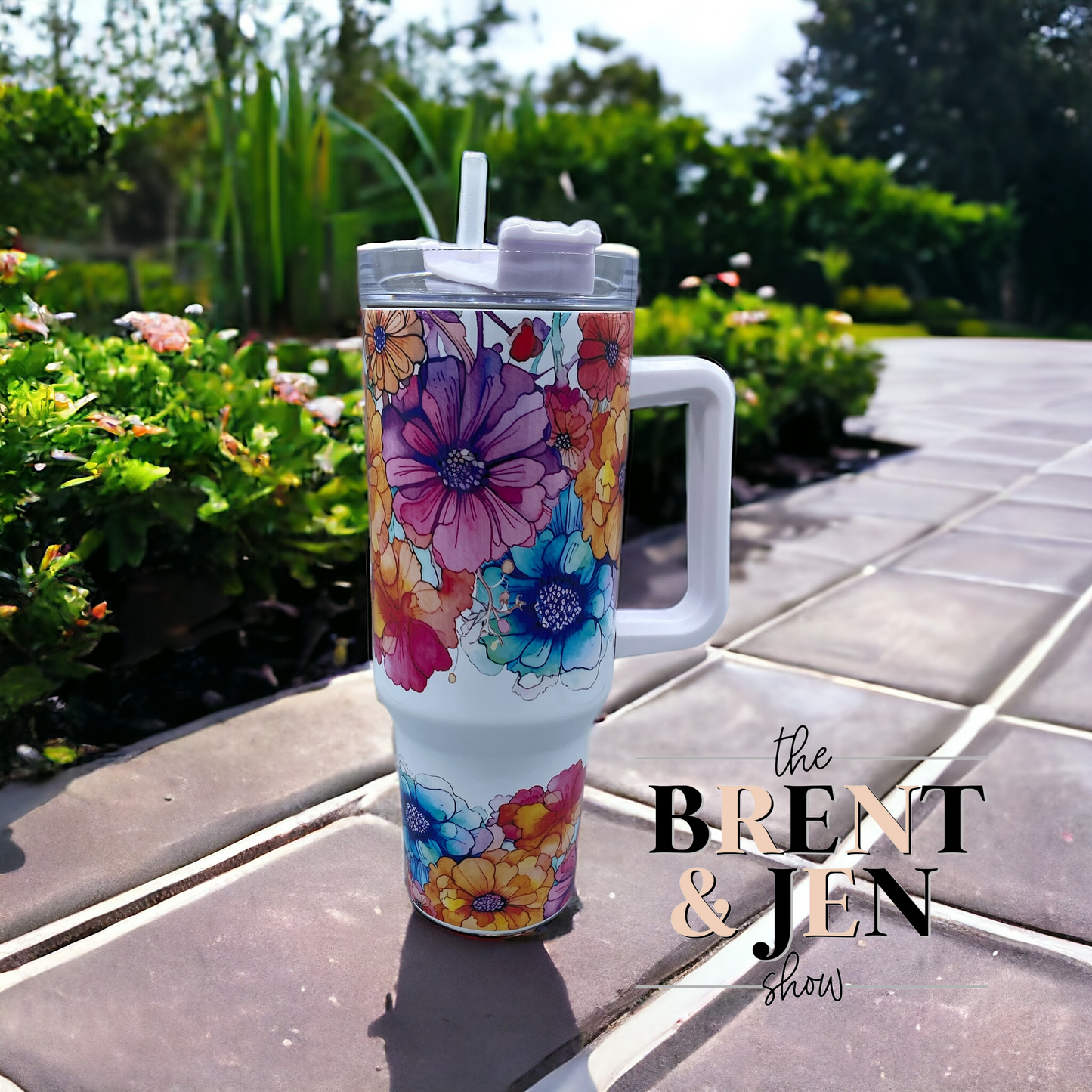 It's Okay Not To Be Okay Floral 40oz Tumbler