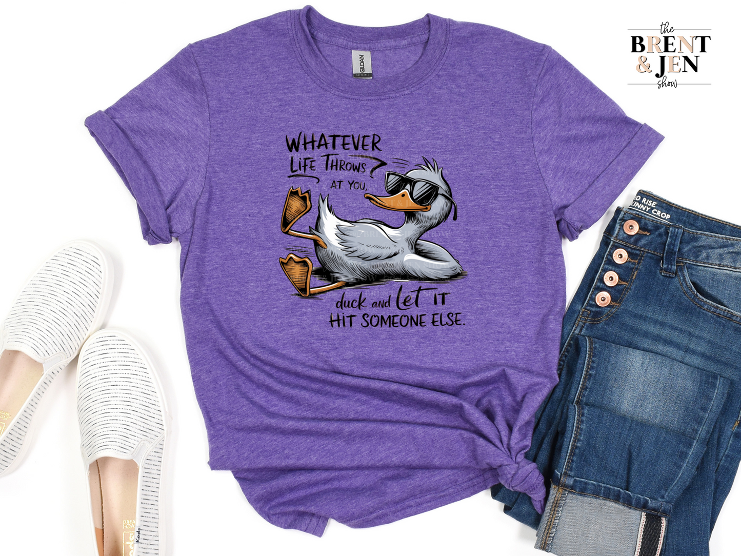 Whatever Life Throws At You Duck T Shirt