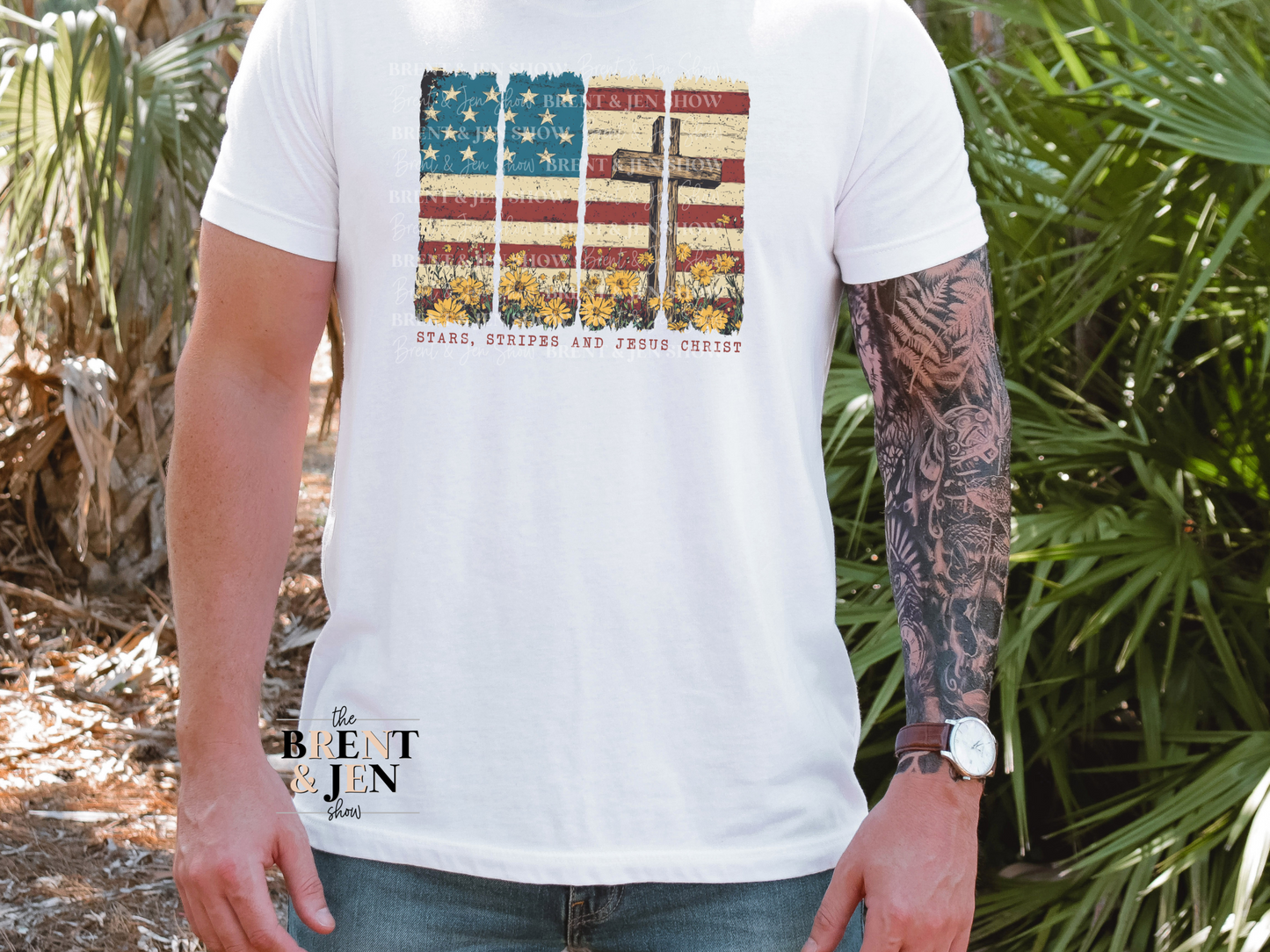 Stars Stripes & Jesus Christ Tee