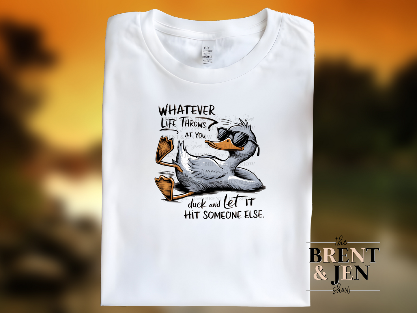 Whatever Life Throws At You Duck T Shirt