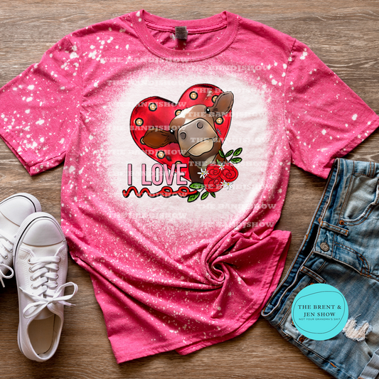 I Love Moo Valentines T-Shirt