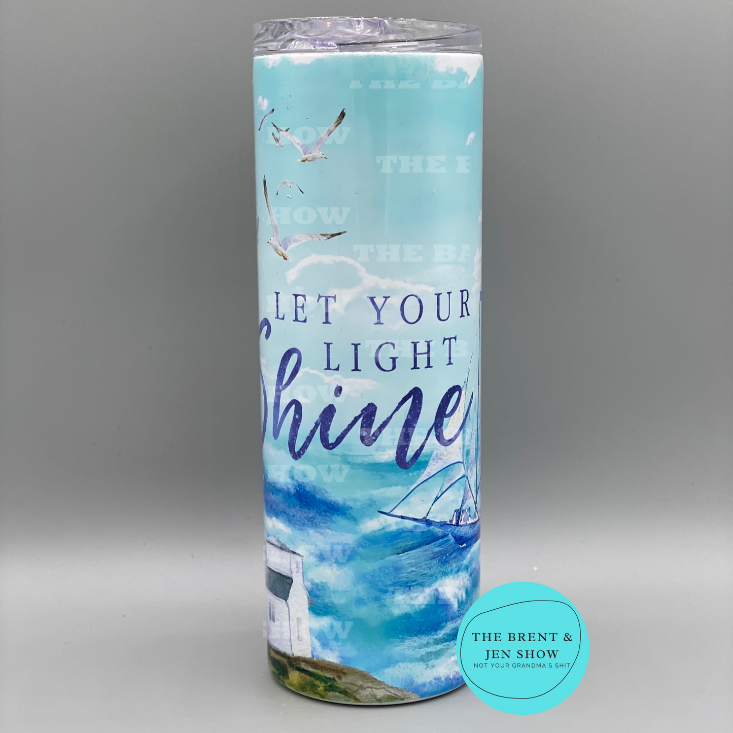 Ready To Ship Let Your Light Shine Lighthouse Sublimation Tumbler 20oz