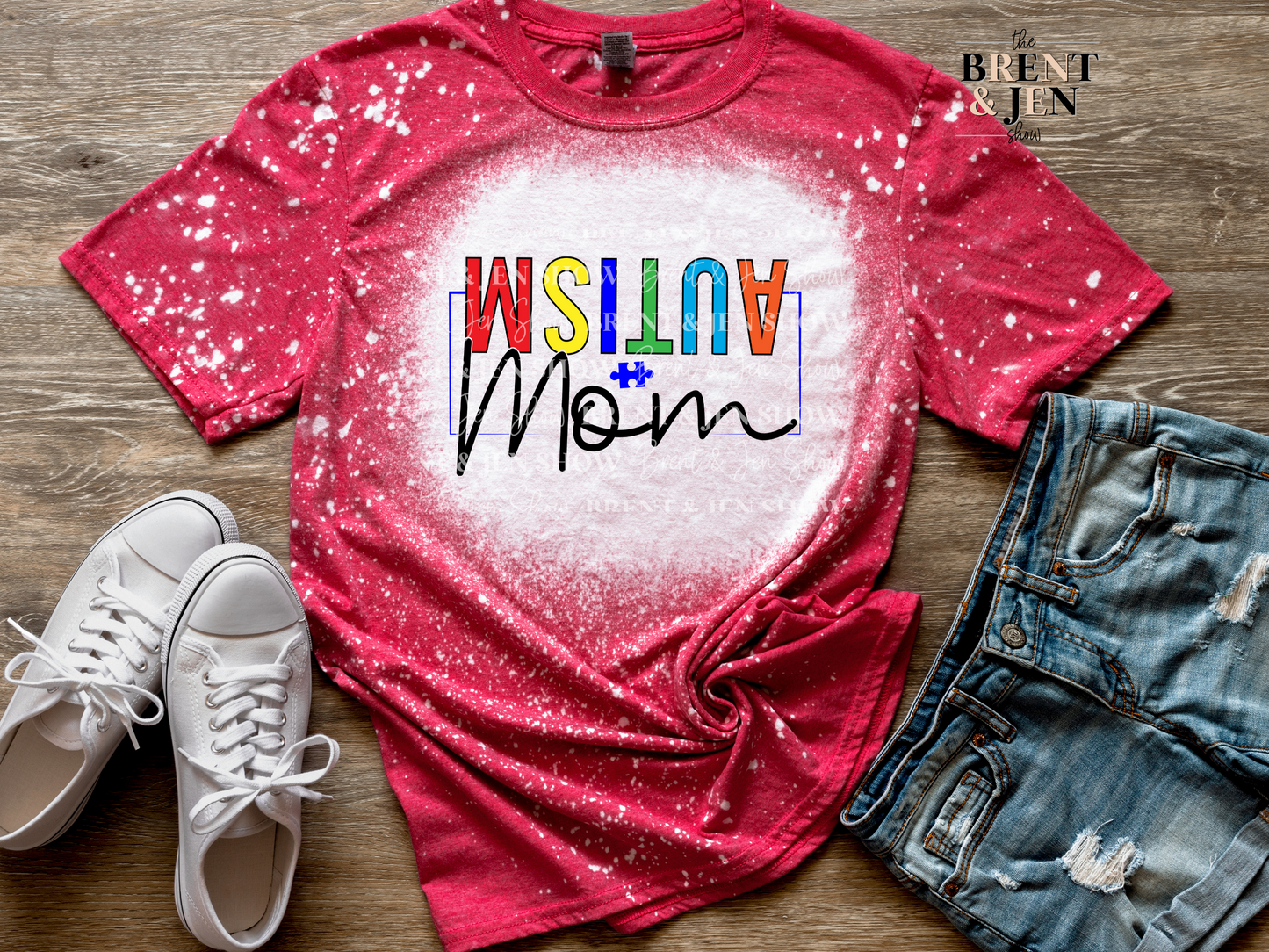 Upside Down Autism Mom Piece T-Shirt