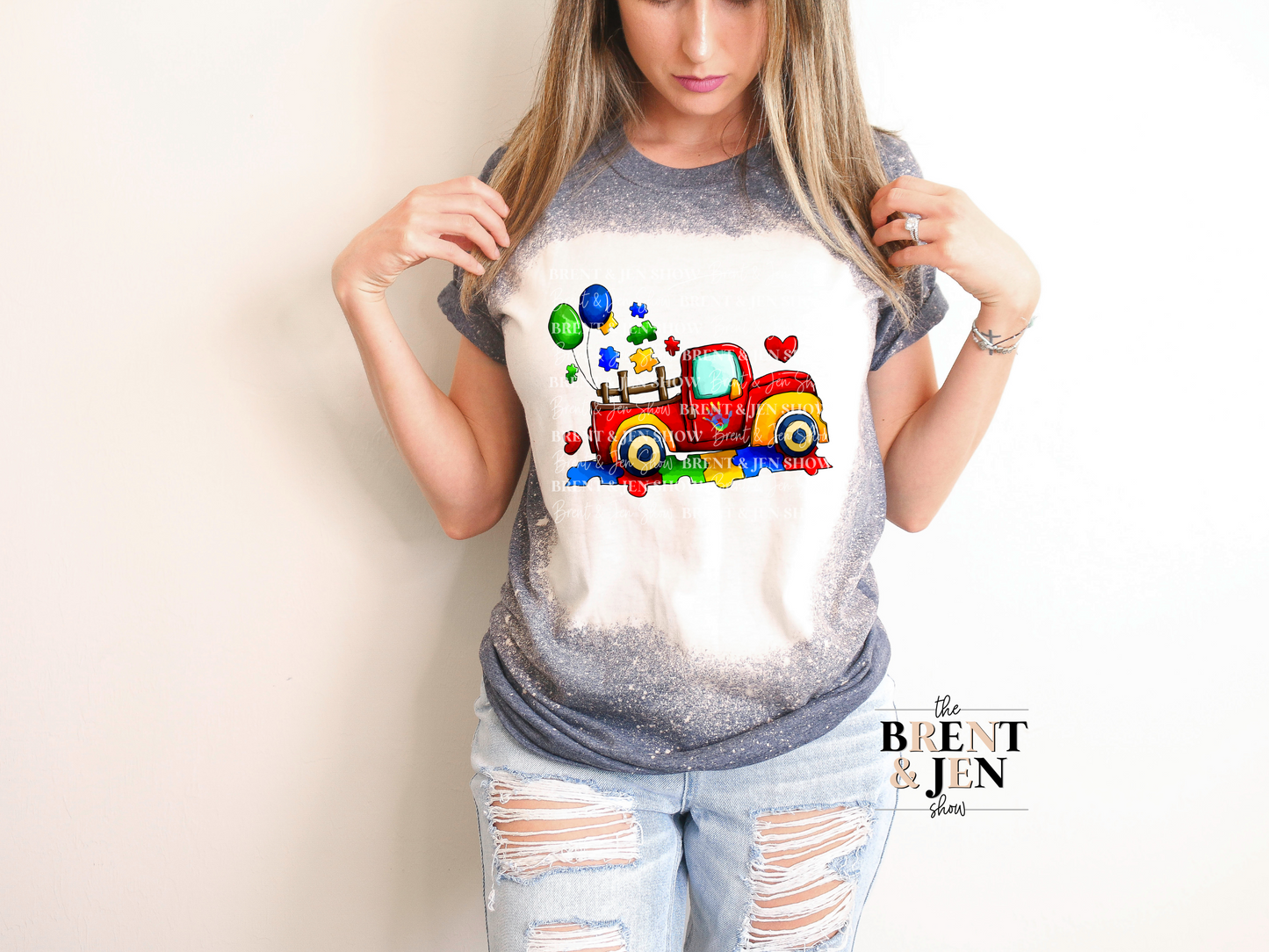 Cute Autism Truck - Ready to Press Sublimation Transfer/Heat Transfer